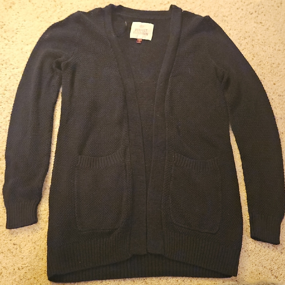 Women's Black Cardigan Sweater